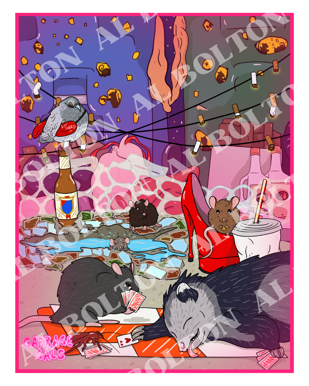 Rat Hole Party Art Print