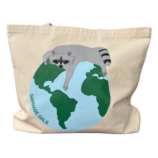 Earth Raccoon Logo Tote