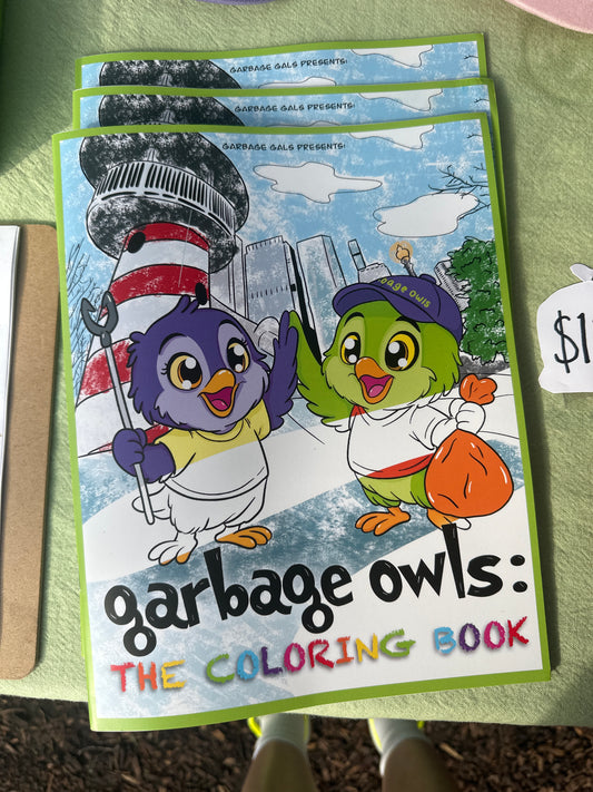 Garbage Owls - Children’s Coloring Book